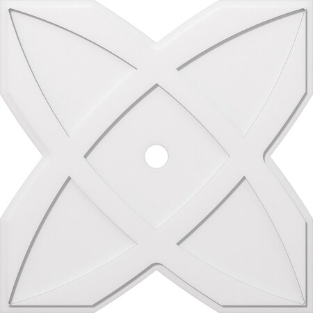 Ekena Millwork Titus Architectural Grade PVC Contemporary Ceiling Medallion, 40"OD x 3"ID x 14"C x 1"P CMP40TS-03000